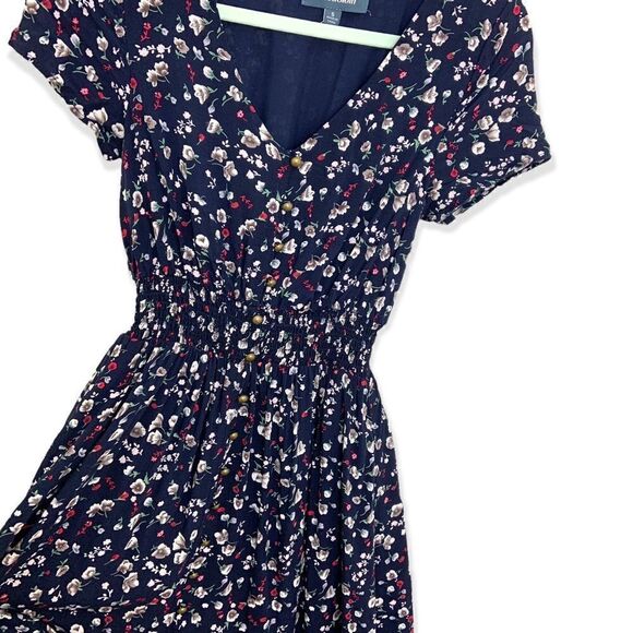 ModCloth Inspired Anytime Midi Dress -blue floral (H15) - Picture 4 of 10